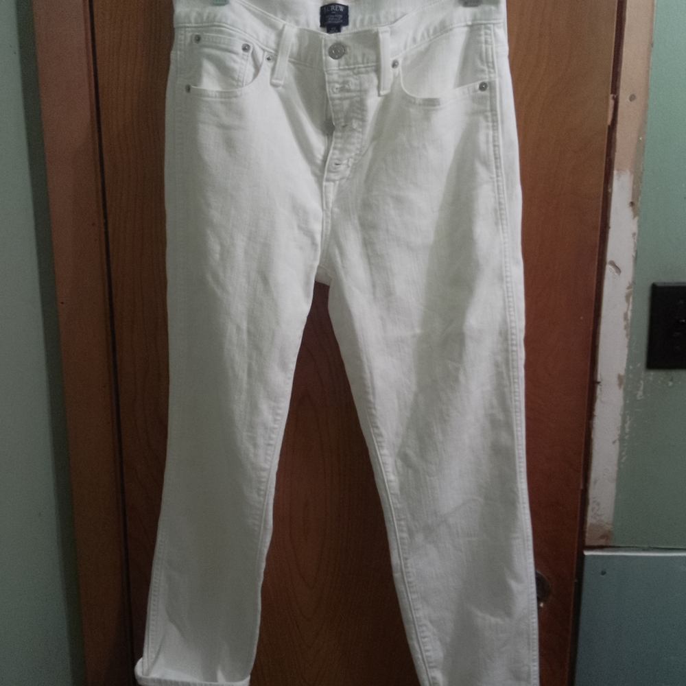 J. Crew High-Rise Vintage Straight Jeans‎ - White
